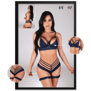 Conjunto Encaje con Ligas Dulce Tentacion