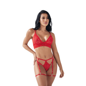 Conjunto Lenceria Eloisa Lerot Rojo