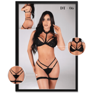 Conjunto Sensual con Ligas Dulce Tentacion