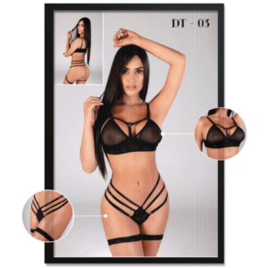 Conjunto con Ligas Dulce Tentacion Top