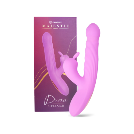 Vibrador Durba Camtoyz Majestic de silicona premium con doble estimulación clitorial y diseño ergonómico