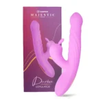 Vibrador Durba Camtoyz Majestic de silicona premium con doble estimulación clitorial y diseño ergonómico