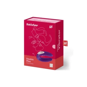 Satisfyer Double Plus Partner Vibrator Purple