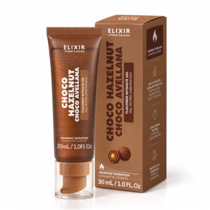 Gel íntimo saborizado Choco Avellana Elixir 30ml - empaque del producto
