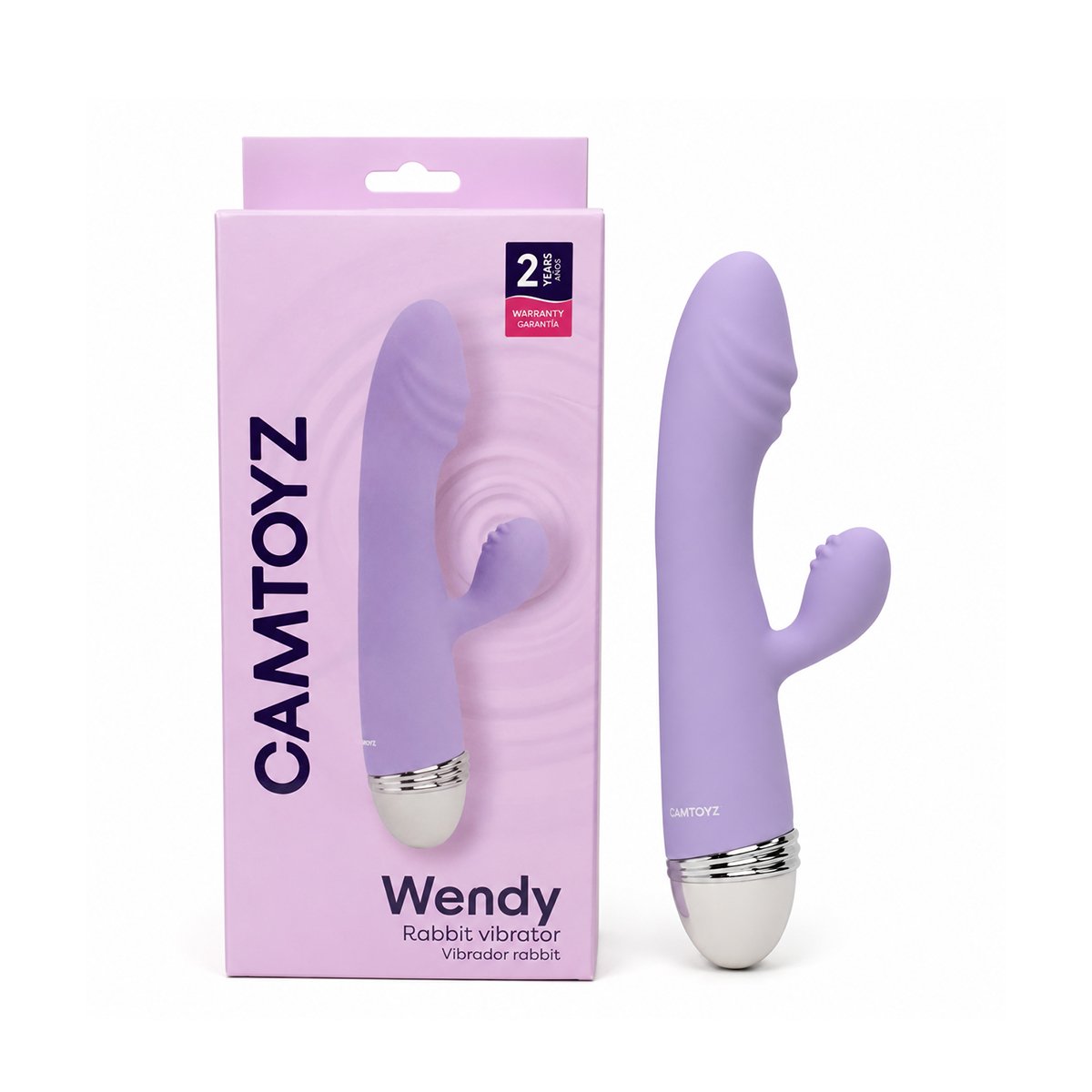 portada.jpg Vibrador doble Wendy morado - empaque del producto